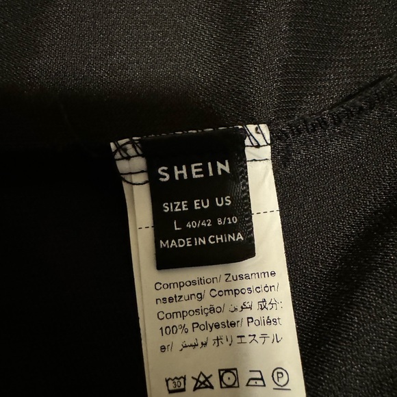 SHEIN Black and Pink Color-Block Utility Jacket - Picture 5 of 6